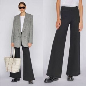 Frame The Jet Set High Rise Flare Pull on Jeans in Sheen Noir Size 25-29